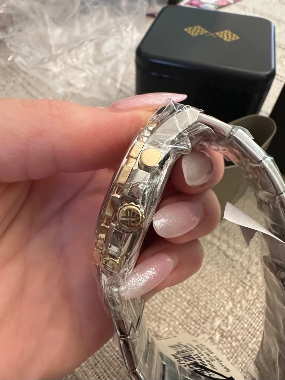 Fossil Silver and Gold Two-Tone Chronograph Watch